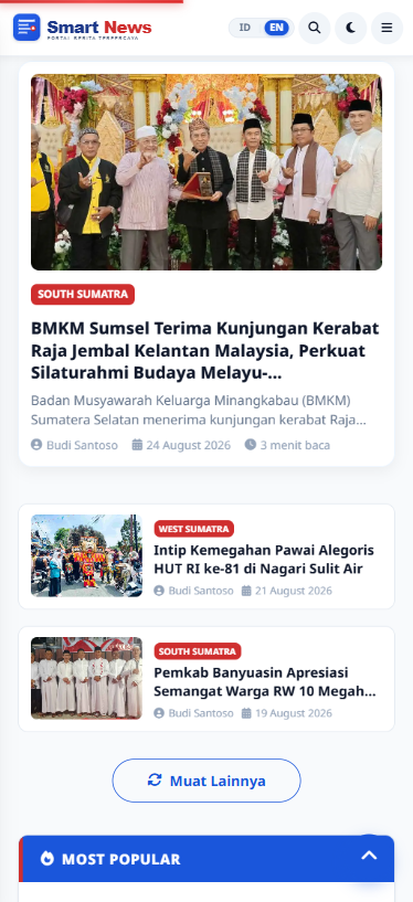 Tampilan Mobile Portal SmartNews